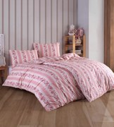 Hectoria rózsaszín pamut ágyneműhuzat 200x140cm+90x70cm TiaHome