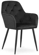 Étkezőszék DAKAR - fekete