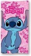 Disney Lilo és Stitch, A csillagkutya Floral Love fürdőlepedő, strand törölköző 70x140cm (Fast Dry)