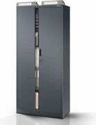 4 polcos fém irodai szekrény, antracit, 1750x800x400 mm: JAN Compact