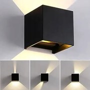 Zhma 12W Led fali lámpa – Beltéri és kültéri, Állítható fénysugárszög,3000K