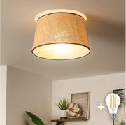 Brilagi - LED felületre szerelhető csillár CERIA 1xE27/40W/230V átm. 35 cm bézs