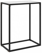 fehér edzett üveg tálalóasztal 60 x 35 x 75 cm