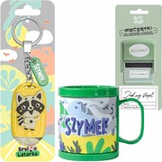 Gyereknapi Ajándék Bögre Gyerek Névvel Smiley Kulcstartó 3D Bélyegző