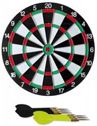 XQmax Darts tábla 6 db dart-tal, 38 cm