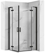 Zuhanykabin REA Hugo Double Black 80x80