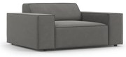 Szürke bársony fotel Jodie – Micadoni Home