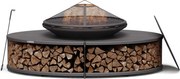 Blumfeldt Firebowl Ebeko 3 az 1-ben, grillsütőként vagy asztalként is használható, grillrács + szikravédő