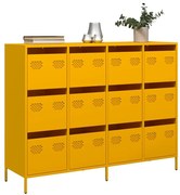 mustársárga hidegen hengerelt acél tálalószekrény