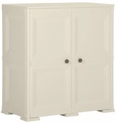 vanília színű fahatású műanyag szekrény 79 x 43 x 85,5 cm