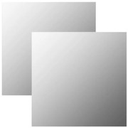 2 db négyzet alakú falitükör 60 x 60 cm