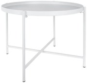 Fehér fém kerek dohányzóasztal ø 50 cm Meseta – Leitmotiv