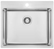 Deante ZPO_010B - Mosogató OLFATO 50,5x55 cm csiszolt acél