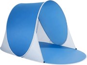 Összehajtogatható strandsátor SUNSHADE 190x120 cm, kék/fehér