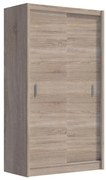 SAPHIRA tolóajtós gardrób 150x215 cm, sonoma tölgy színű
