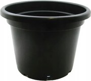 Kerek virágtartó Kerti virágtartó nagy 15 L magasság 26 cm fekete