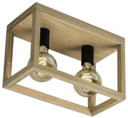 Spot-Light 9154274 - Mennyezeti lámpa KAGO 2xE27/60W/230V matt tölgy