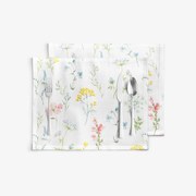 Goldea pamut reggeliző alátét deluxe - virágzó réti virágok - 2db 30 x 40 cm