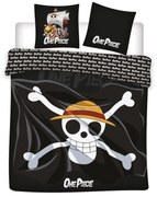 One Piece Skull dupla, kétszemélyes ágyneműhuzat 240×220cm, 65x65 cm