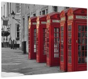 Kép - Londoni telefonfülkék (70x50 cm)