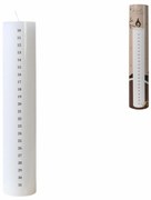 Adventi gyertya NUMIRA 25 cm, fehér