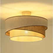 Duolla - Felületre szerelhető csillár KOBO 1xE27/15W/230V átm. 45 cm bézs/barna/fehér