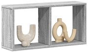 szürke sonoma színű szerelt fa faliszekrény 60 x 16 x 30 cm