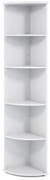 Magas sarokszekrény Impress 37 x 37 x 190 cm, fehér
