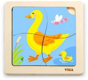 Fa képes kirakó puzzle Viga 4 db kacsa