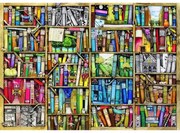 Könyvespolc fa puzzle