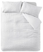 Fehér kétszemélyes ágyneműhuzat 200x200 cm Folkstone Geo – Catherine Lansfield