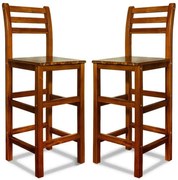 Casaria® 2 darabos bárszék szett - akác
