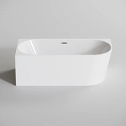 CORNER || félszabadon álló fürdőkád, sarokba, balos, fehér, 160x75x58 cm