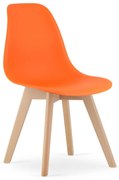 Narancssárga KITO szék bükkfa lábakkal