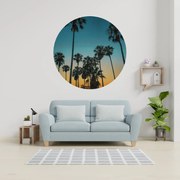 PIPPER. Textil kör alakú falmatrica "Pálmafák 2" Méret: 120cm