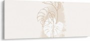 Kép - Line art monstera N⁰1 (120x50 cm)