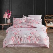 Laura Rózsaszín pamut ágyneműhuzat 200x140cm+90x70cm TiaHome