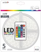 Avide LED Szalag Bliszter 12V 7.2W SMD5050 30LED RGB IP65 5m