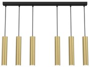 Csillár zsinóron RAITO 6xGU10/8W/230V sárgaréz