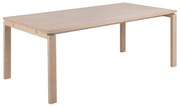 Bővíthető étkezőasztal tölgyfa dekoros asztallappal 100x200 cm Linley – Actona