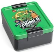 Uzsonnás doboz, LEGO Ninjago, zöld-fekete-mintás (L40520803)