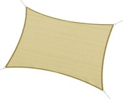 Outsunny - Téglalap alakú Vitorlás Napernyő (változó méretek és színek), méret 3x4m, szín: homok | Aosom