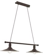 Eglo 49457 - Csillár STOCKBURY 2xE27/60W/230V