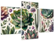 Kép - Pozsgás növények (90x60 cm)