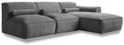 Szürke sarokkanapé (jobb oldali) Flex Felix – Miuform