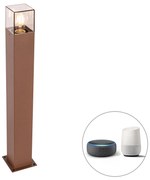 Okos álló kültéri lámpa rozsdabarna 70 cm WiFi-vel P45 - Denmark