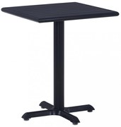 fekete kerti asztal 60 x 60 x 75 cm