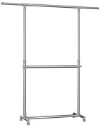 Mobil álló fogas LINEA, ezüstszínű