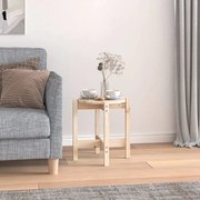 tömör fenyőfa dohányzóasztal Ø 42,5 x 45 cm