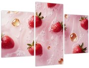 Kép - Eprek buborékokban (90x60 cm)